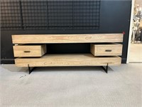 Large Modern Rustic TV Entertainment Console