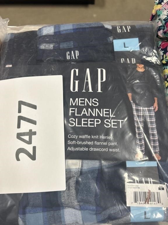 Gap mens flannel sleep set L