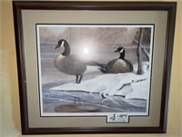 Phillip Powell winter geese painting