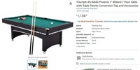 W7004 7' Billiard / Pool Table with Accessories