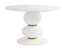 White Pedestal Dining Table