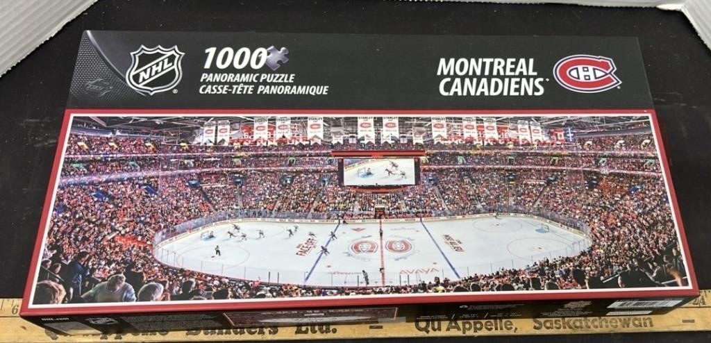 1000 piece Montreal Canadiens Panoramic Puzzle.