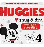 Huggies Size 4 Diapers, Snug & Dry