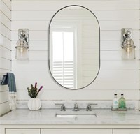 Brushed Nickel Bathroom Mirror