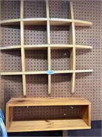 2 WALL SHELVES 30” x 30” LARGEST