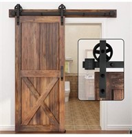 WINSOON 5-16FT Single Wood Sliding Barn Door