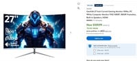 OF2007 27" Curved Gaming Monitor 100hz FHD 1080P
