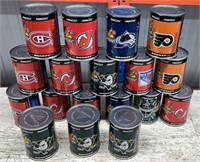 18 Pinnacle Empty Hockey Collector Tins.