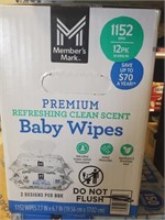 MM baby wipes 1152 ct