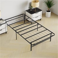N5192  Metal Platform Bed Frame Twin, 14 Inch - Bl