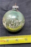 Shiny Brite Little Red Riding Hood - Silver/Green