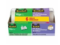 Scotch Magic Tape and Gift-Wrap Tape, Reusable