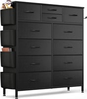 N5058  GIKPAL 12 Drawer Dresser, PU&Fabric Chest
