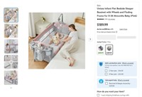 N5215  Infant Flat Bedside Sleeper Bassinet, 0-36