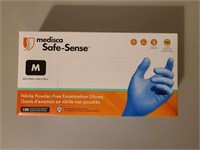 100-Pk Safe-Sense Medium Nitrile Exam Gloves