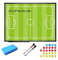 Soccer Coaching Board,24x18 Inch Magnetic Socer