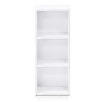 N5062  "White 3-Tier Bookcase - 12"W x 31.5"H"