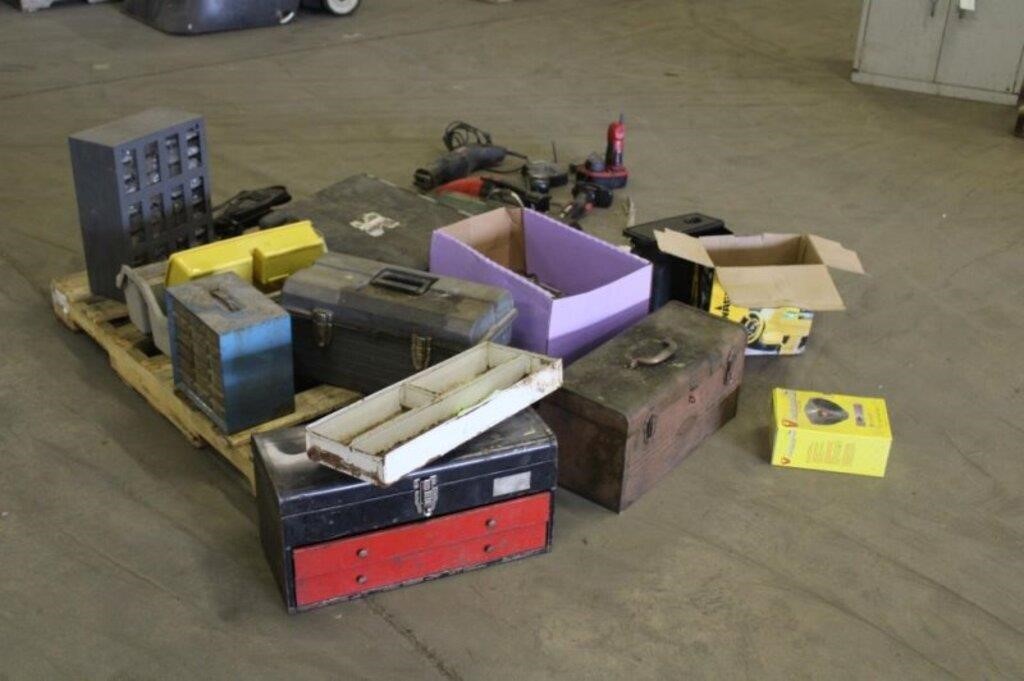 Pallet Of Assorted Tools/Hardware