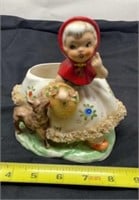 Relook Little Red Riding Hood Planter w Spaghetti