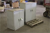 (2) Metal Cabinets Approx 30"x20"x36" & 36"x20"x43