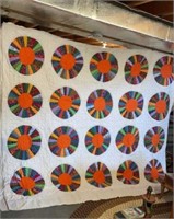 Wheels of Fortune 90 x 120 inches quilt needs