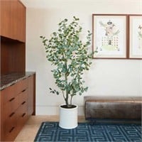 $240 - Faux 1.9 m (6.5 ft.) Eucalyptus Tree with P