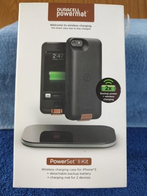 Duracell Power Mat  - Wireless Charging Case for