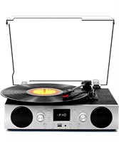 $55 Vinyl Record Player Bluetooth Turntable