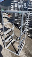 ALUMINUM PAN RACK 4 TIER 22" X 22.25" X 51" H