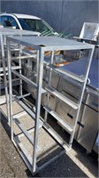 ALUMINUM PAN RACK 4 TIER 22" X 22.25" X 51" H