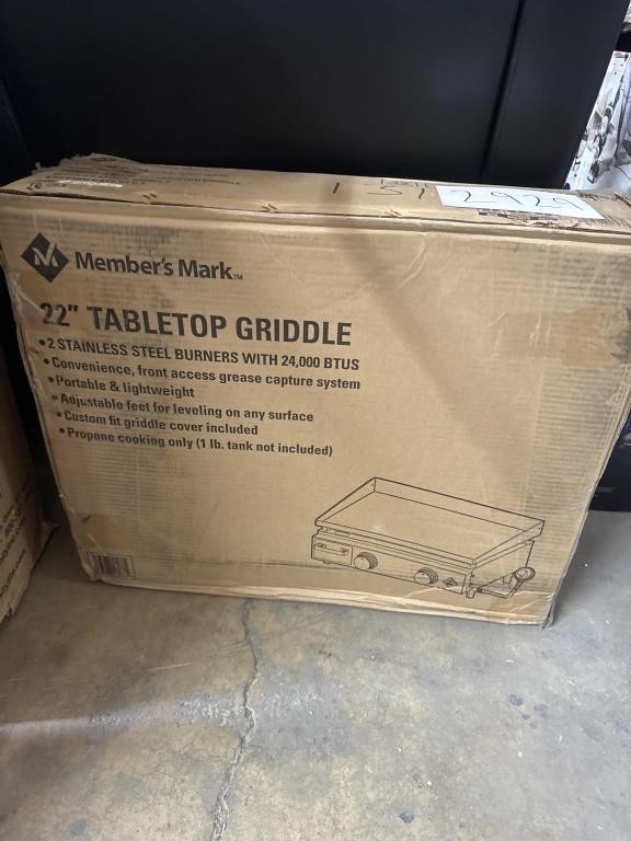 MM 22' tabletop griddle