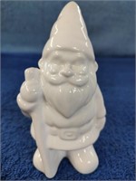 White Ceramic Gnome - 4"