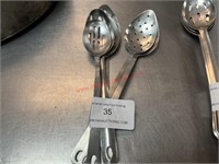 LOT - LARGE, S/S KITCHEN SPOONS