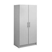 Prepac Elite 32" Storage Cabinet Closet, Light Gr