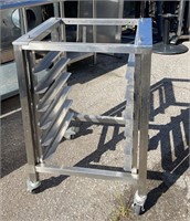 MOBILE EQUIPMENT STAND & RACK 24" X 21" X 35"H
