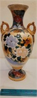 C. 1890 Earthenware Japanese Satuma Vase 15 Inces