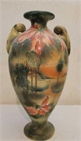 Asian Hand Painted Vase Undranded