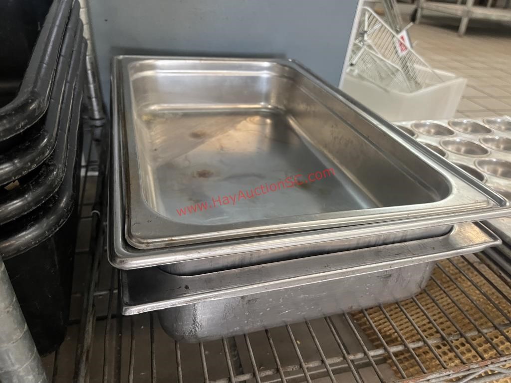 LOT - S/S WATER PANS FOR CHAFING DISHES