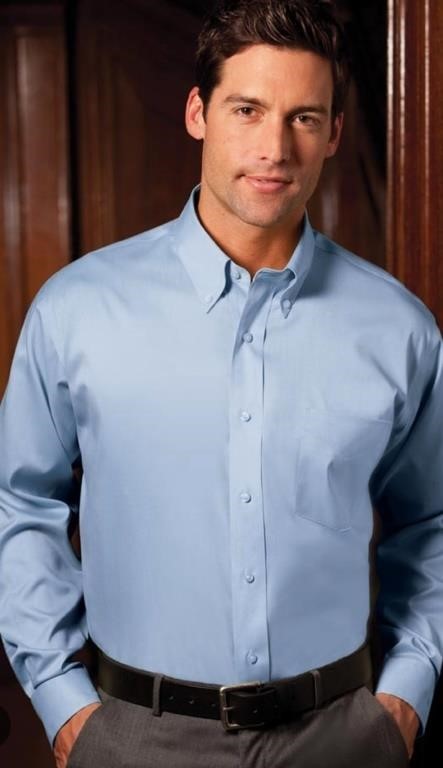 Sz M Forsyth - Men's Button Down Collar Shirt in