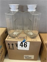 PAIR OF ANCHOR HOCKING 2 QT. GLASS CONTAINERS