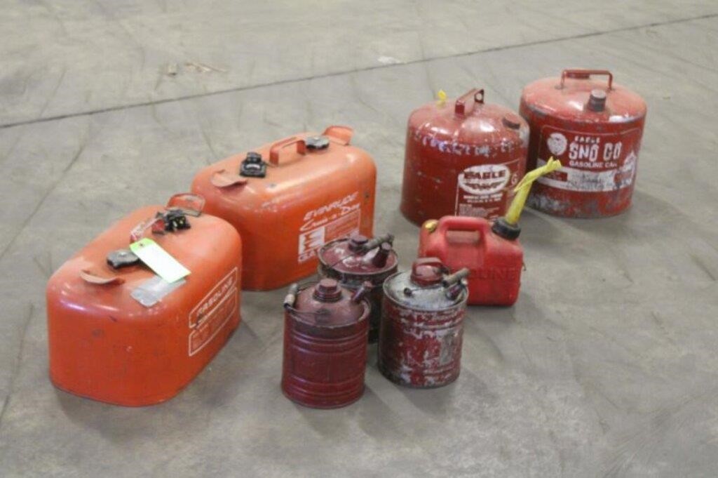 Assorted Gas Cans