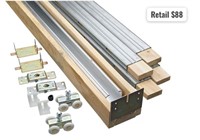 Closet Door Hardware 10 piece Kit (read info)