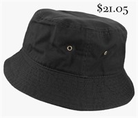 Gelante Solid Color 100% Cotton Bucket Hat for