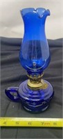 Blue fruit design oil lamp made in Hong King