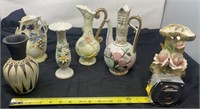 Vases including hand painted,