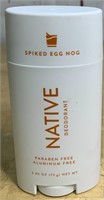 Native Deodorant - Spiked Egg Nog -2.65 Oz