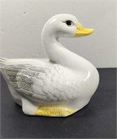 Decorative Ceramic Duck Figurine Made in Taiwan