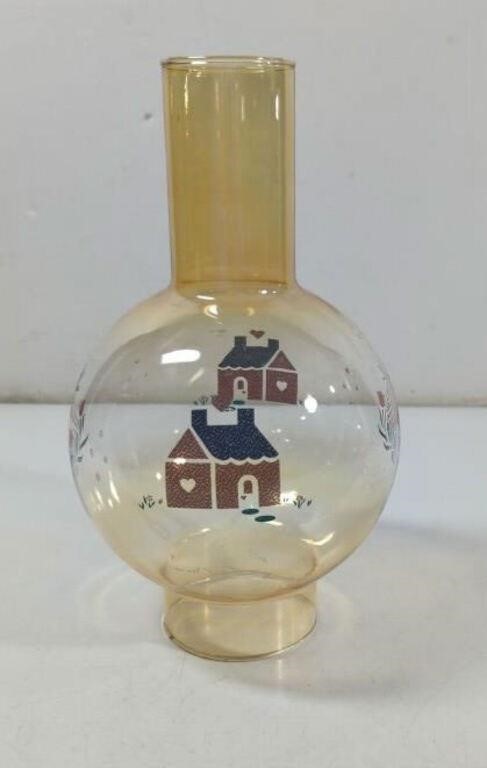 Vintage Country Cottage Funnel Glass Globe
