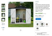 N5275  Seizeen 6' x 4' Metal Storage Shed