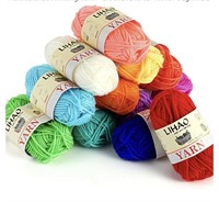 12 Skeins Crochet Yarn 100% Acrylic Yarn Skeins